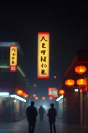 《铁轨尽头》黄昏时延伸向远方的旧铁轨画面